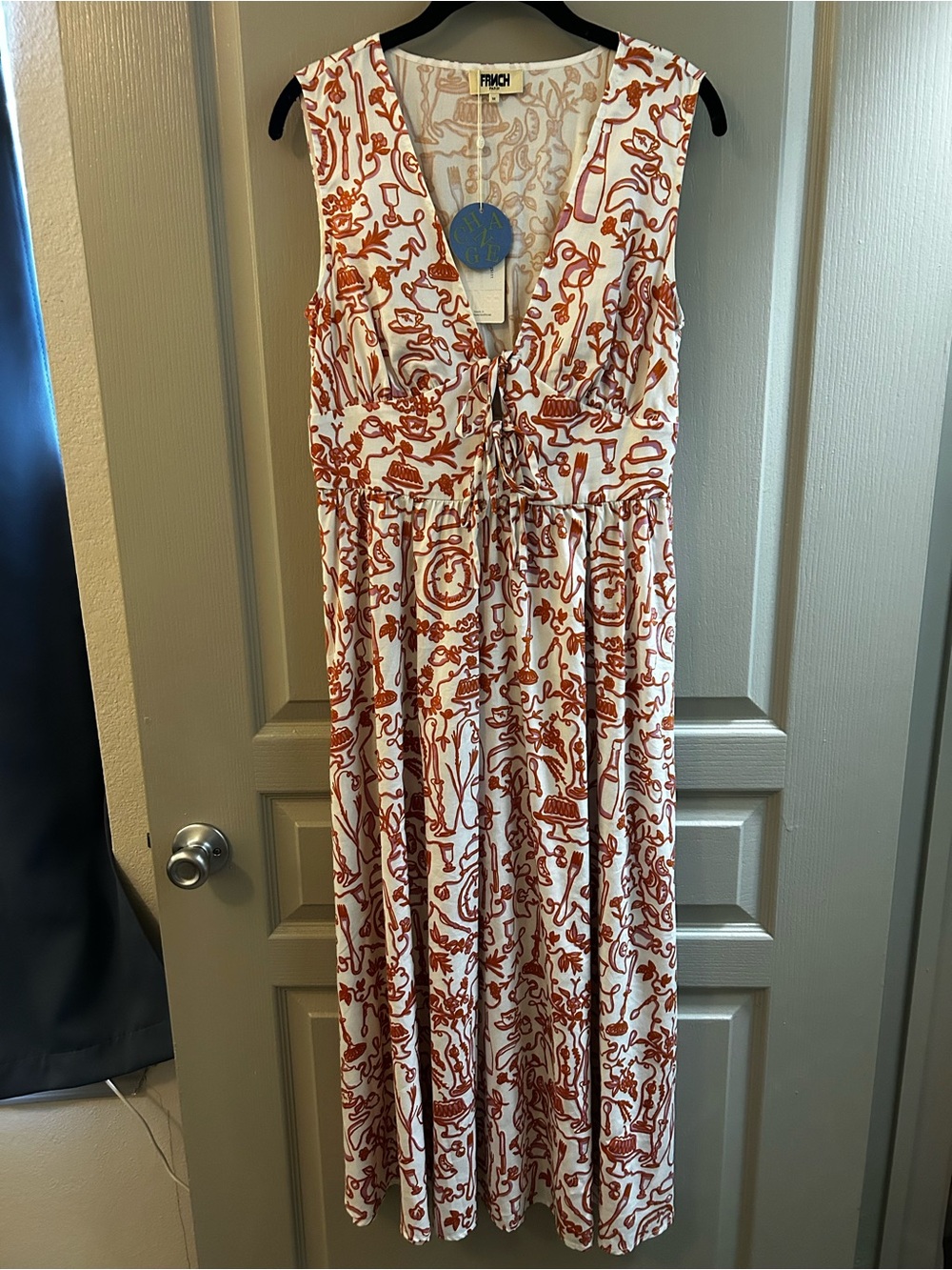 FRNCH High Tea Patterned Sleeveless Maxi Dress